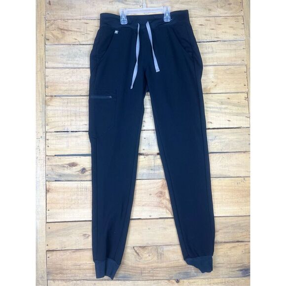 Figs Jogger Scrubs Pants Women’s Size XS Black Technical Collection - Picture 1 of 13